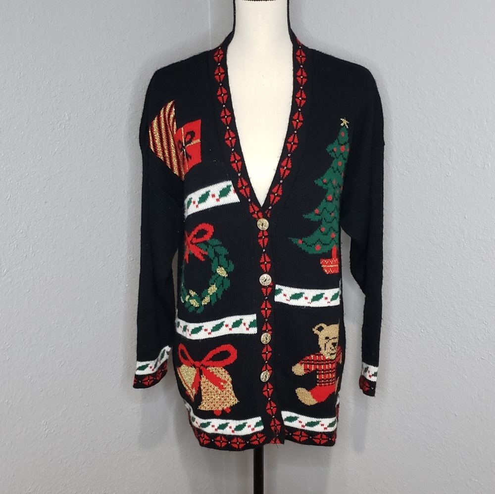 Nutcracker Brand Christmas Button Up Sweater